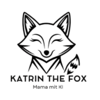 Logo Mama mit Ki - Fuchs mit Schriftzug Katrin the Fox