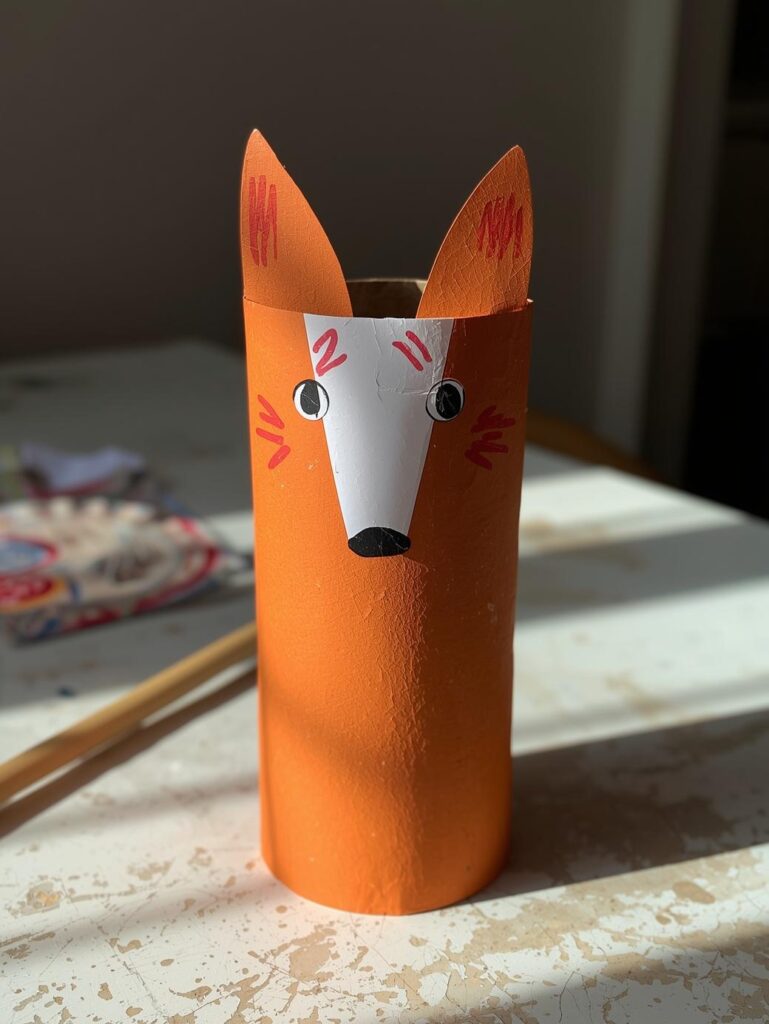 Stabtheater mit Klopapierrollen basteln 1000409306