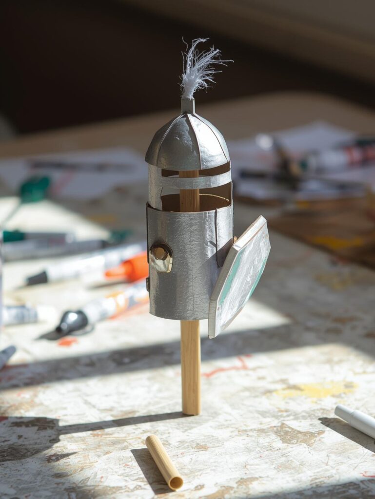 Stabtheater mit Klopapierrollen basteln 1000409313