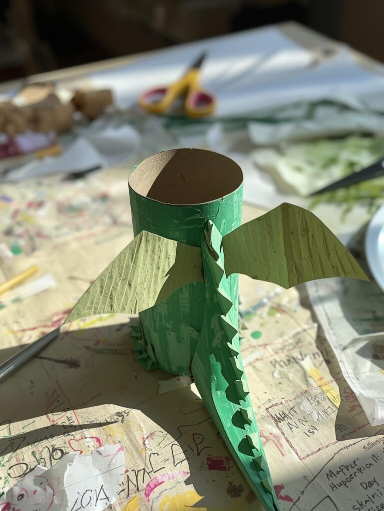 Stabtheater mit Klopapierrollen basteln 1000409316