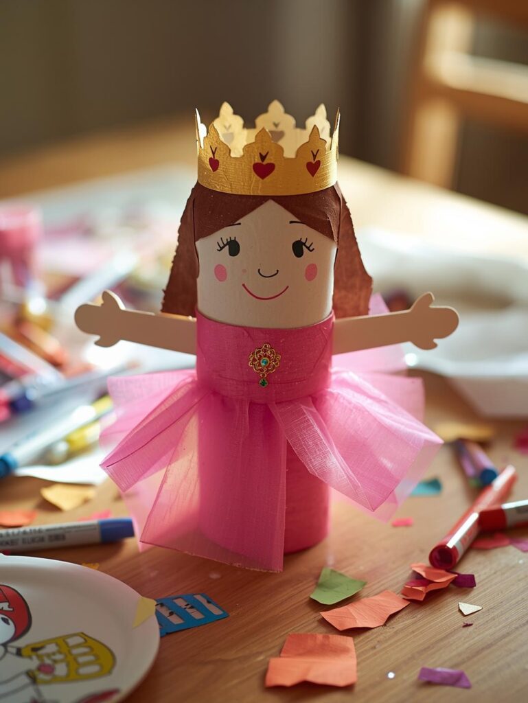 Stabtheater mit Klopapierrollen basteln 1000409318