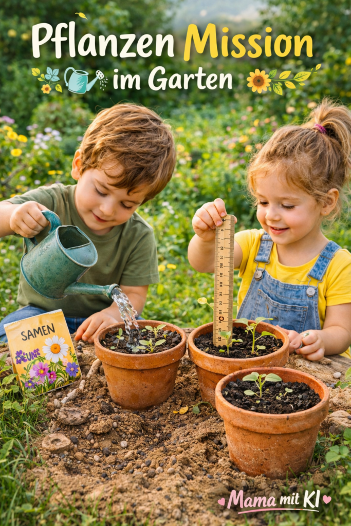 15 Gartenideen für Kinder im Frühling Kind beim Säen und Beobachten