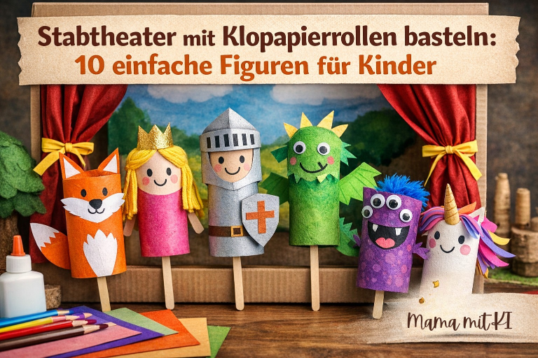 Stabtheater mit Klopapierrollen basteln mama mit ki 20260308 223402 0000