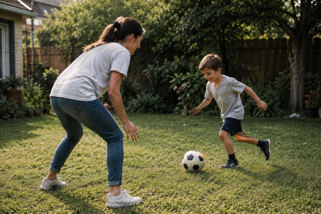 Fußball im Garten: spontanes Training für Kinder, auch wenn Mama keine Ahnung hat chatgpt image 11. juni 2026, 22 43 44 (4)