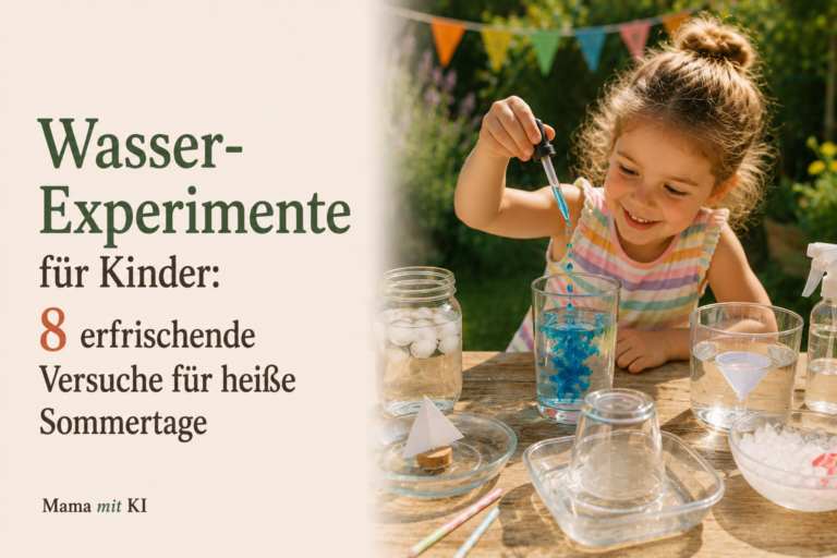Wasser-Experimente für Kinder: 8 erfrischende Versuche für heiße Sommertage