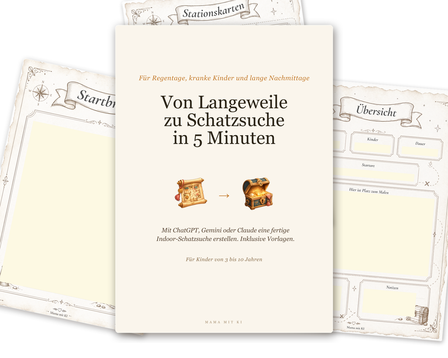 Schatzsuche-Mockup