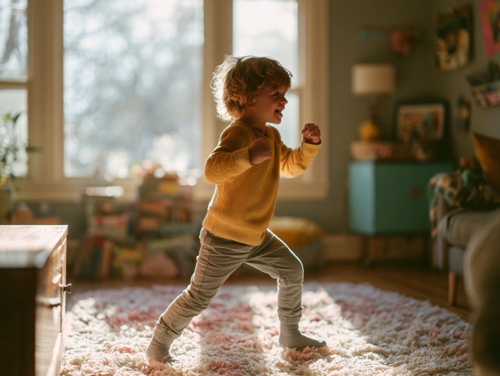 Muhammad Ali für Kinder: 5 Mut-Ideen, die an sich glauben lassen u6386941713 a school age child doing playful shadow boxing al eef650ce c004 4281 9d62 4f5dd9d1c669 0