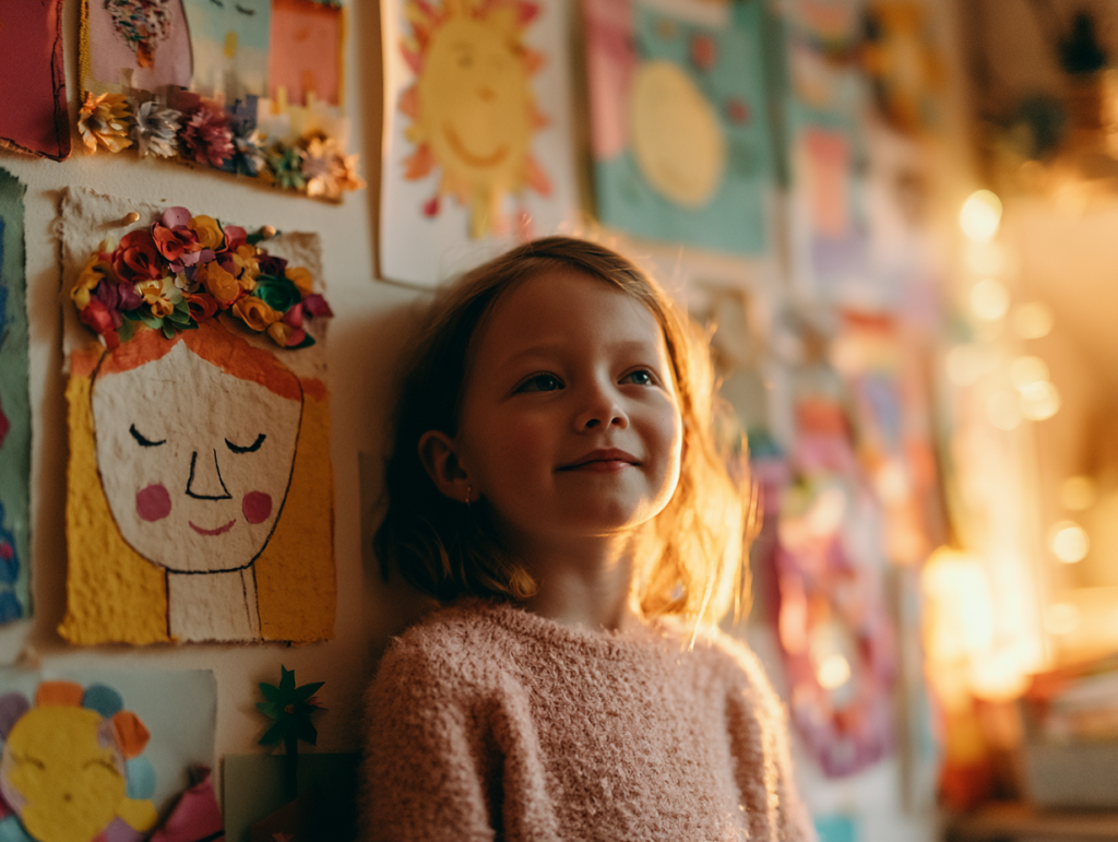 Frida Kahlo für Kinder: 5 Kunst-Ideen, die Anderssein feiern u6386941713 a school age child standing proudly beside a wall 67af771c 2a01 499a a474 df93f6655d1d 1