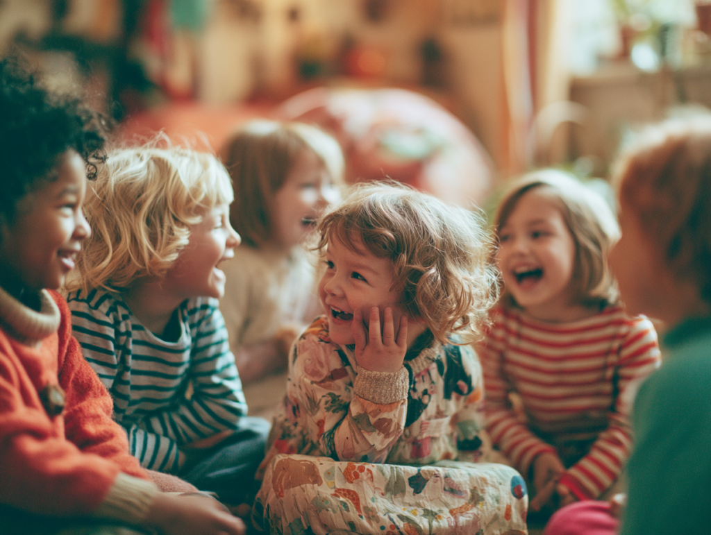 Jane Goodall für Kinder: 5 Natur-Ideen für kleine Tierforscher u6386941713 a small group of children sitting together indoor 6fdfb097 a506 489b a8eb d462c5e7a813 1