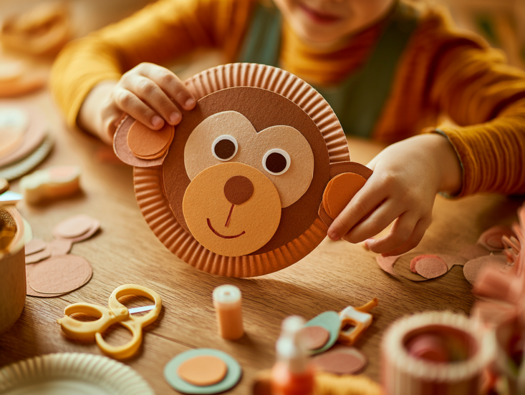 Jane Goodall für Kinder: 5 Natur-Ideen für kleine Tierforscher u6386941713 close up of a childs hands crafting a chimpanzee 30724344 125d 49e1 ab89 feac9fbbb333 2