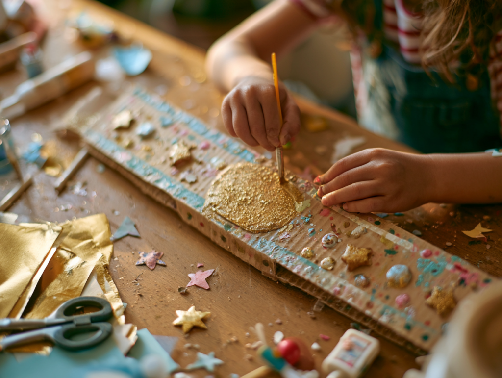 Muhammad Ali für Kinder: 5 Mut-Ideen, die an sich glauben lassen u6386941713 close up of a childs hands crafting a homemade ch de0b3e62 1e69 4c13 b4a1 30fb6a805adc 1