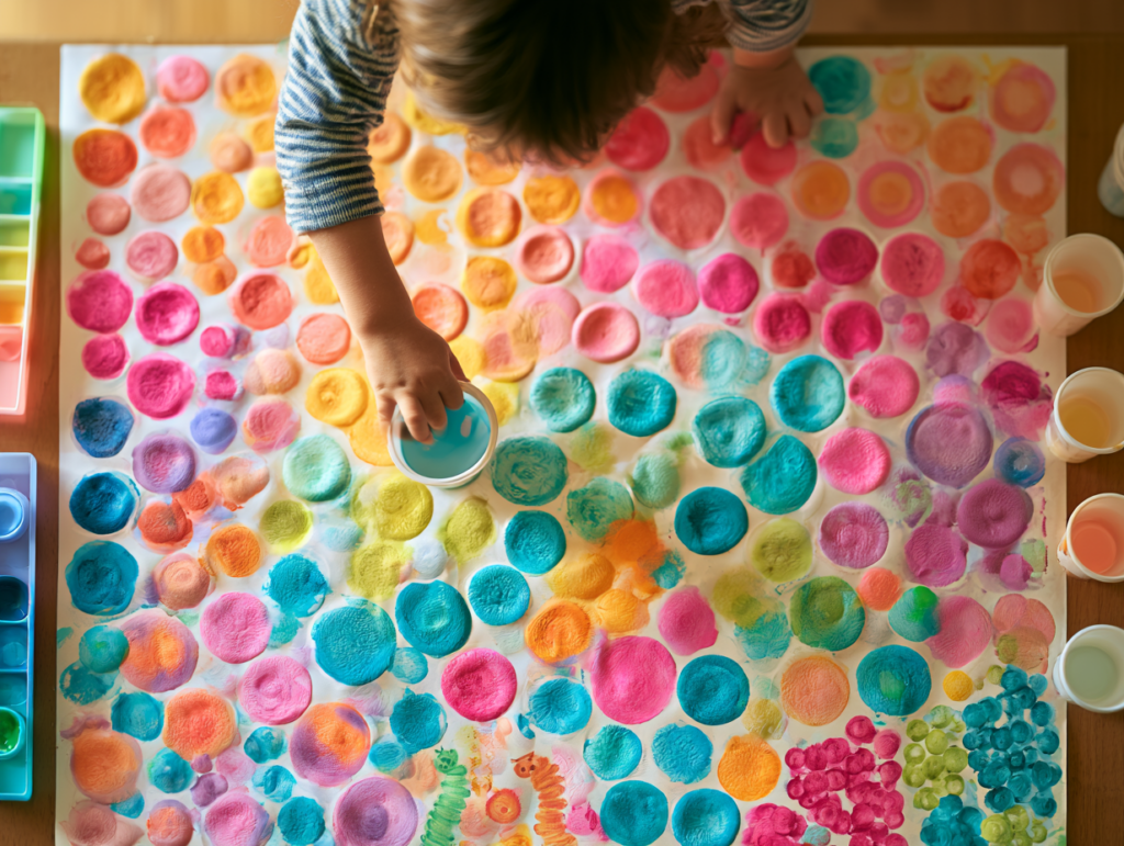 u6386941713 photorealistic top down view of a preschool child 7cd659d7 4868 419b 9d47 77e2c9e9b15e 1